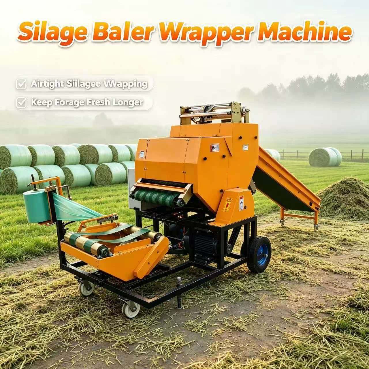 Silage Baler Machine - Silage Baler Wrapper Machine Forage Baling