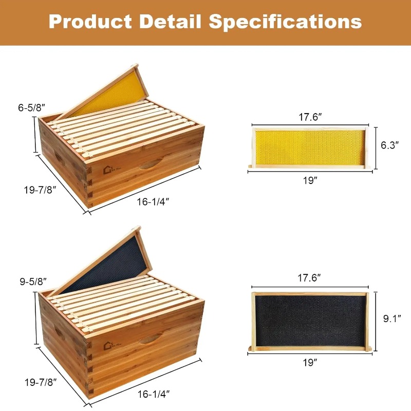 10-Frame Complete Beehive Kit, - огляд і ціна Beehive Frame Wax