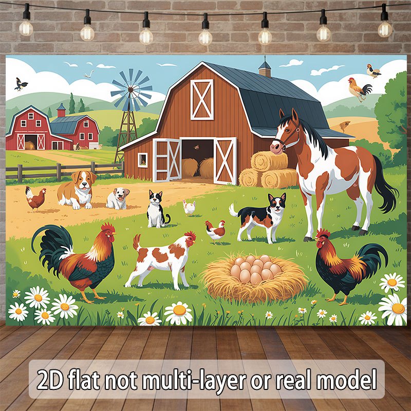 2D flat design, 1-piece banner - огляд і ціна Agriculture Farming School