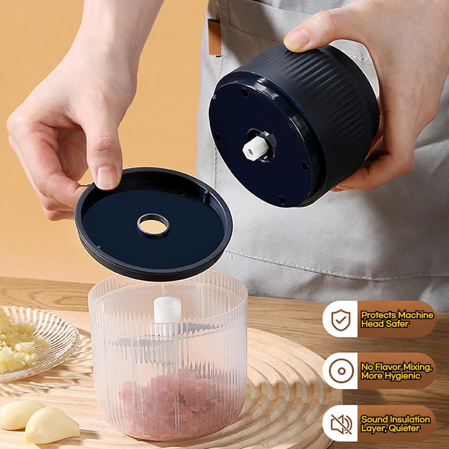 Electric Garlic Chopper, Mini  - огляд і ціна Grain Mill Grinder