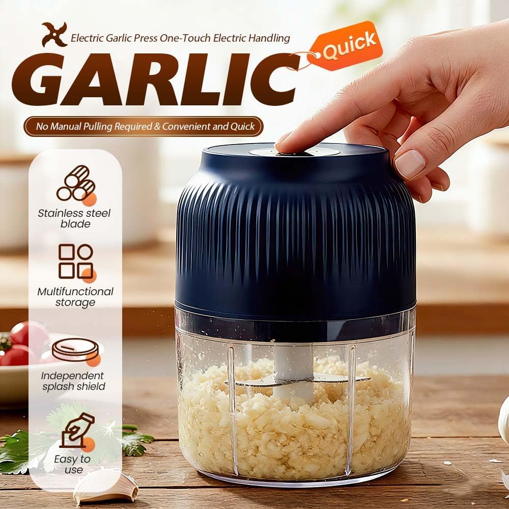 Electric Garlic Chopper, Mini  - огляд і ціна Grain Mill Grinder