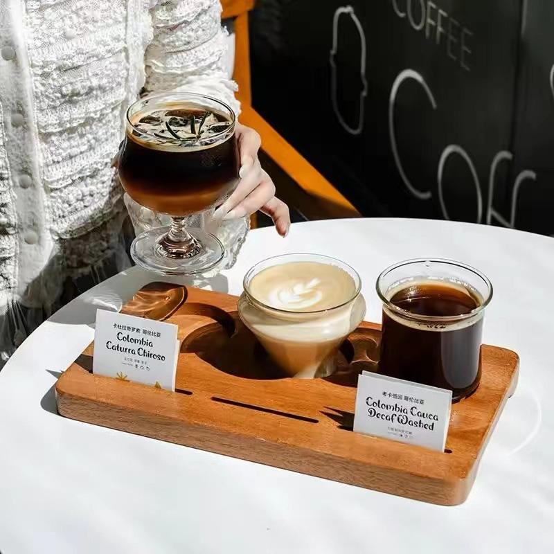 Wooden Coffee Cup Tray, Farm H - огляд і ціна Farming Japan