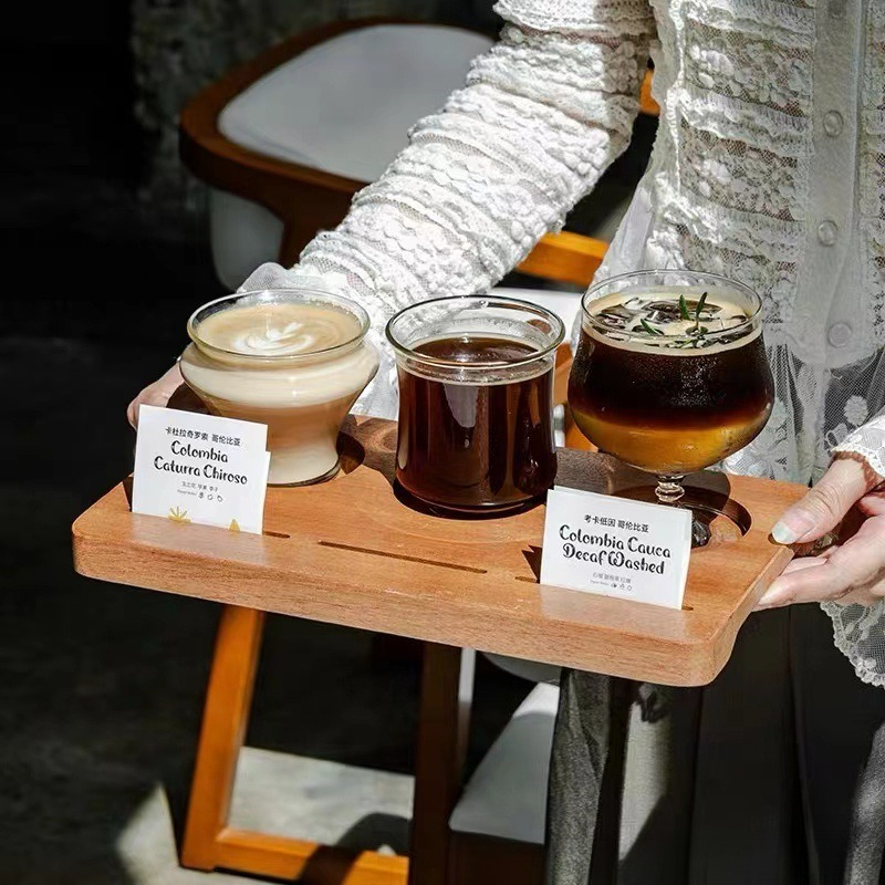 Wooden Coffee Cup Tray, Farm H - огляд і ціна Farming Japan