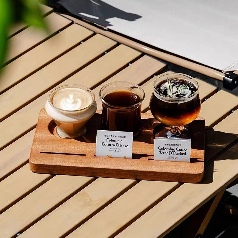 Wooden Coffee Cup Tray, Farm H - огляд і ціна Farming Japan