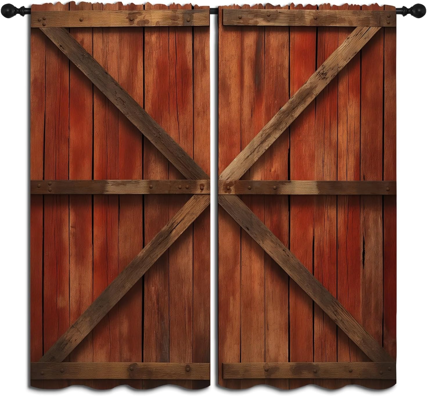 Barn Wood Door Blackout Curtai - огляд і ціна Farming Japan