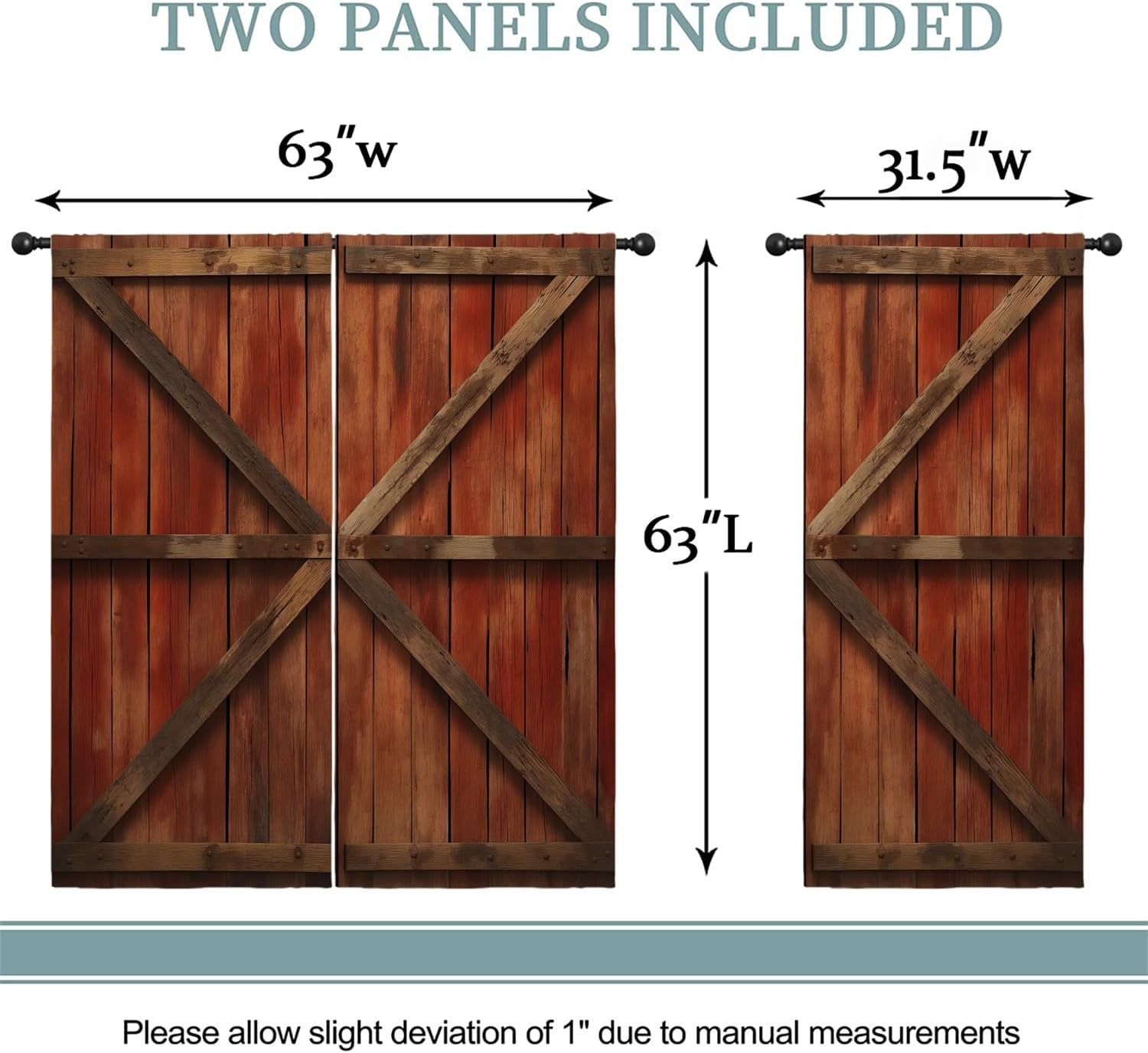 Barn Wood Door Blackout Curtai - огляд і ціна Farming Japan